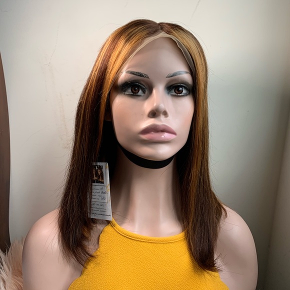 14inch Bob frontal lace 13*4 virgin Human wig - Picture 5 of 5